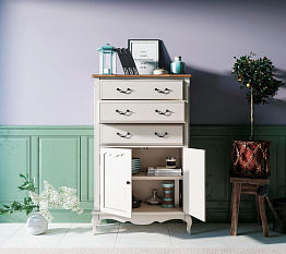 Комод "Леонтина (Leontina)" три ящика две дверки арт ST9354