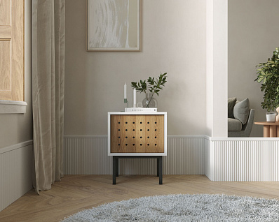 Тумбочка с дверкой KOTO арт KT02 Белый