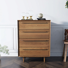 Комод в Скандинавском стиле "Бруни (Bruni)" на четыре ящика арт BR08