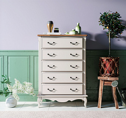 Комод "Леонтина (Leontina)" на пять ящиков вертикальный арт ST9342